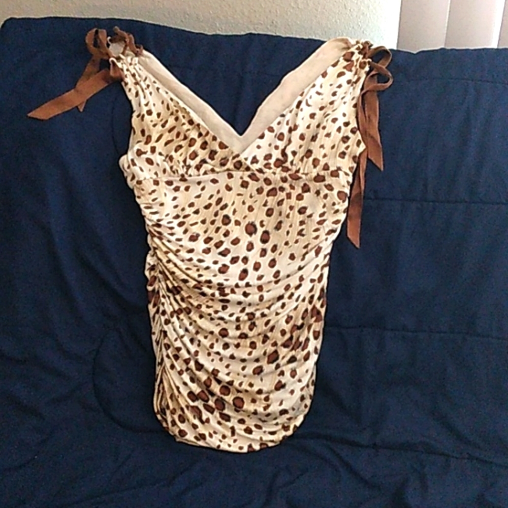 Bebe leopard tank